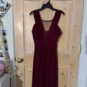Lulus Burgundy Maxi Dress